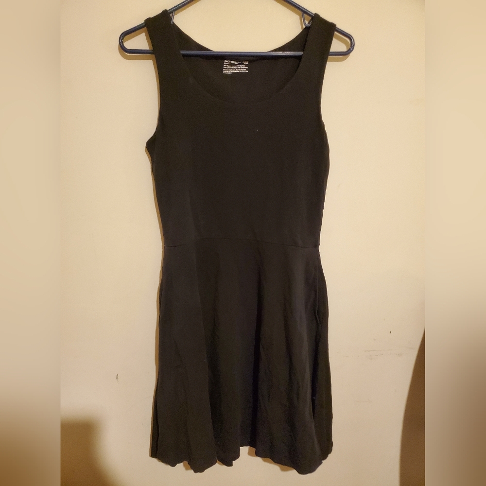 Pact Organic Black Sleeveless Dress With Pockets Size Small